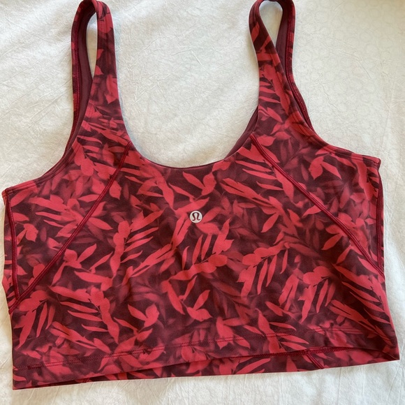 Lululemon Align Tank Spray Leaf Fireside Red Multi - Picture 3 of 5